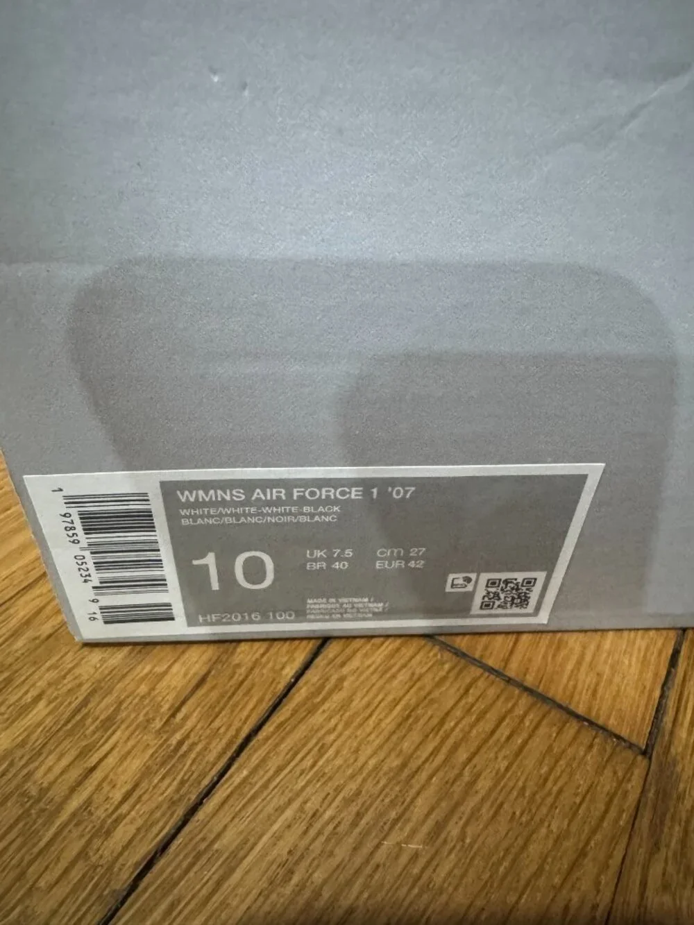 Nike Air Force 1 '07 Embossed White Roses Size 10 (Womens) - Picture 8 of 8